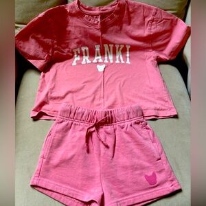Francesca’s Franki girl shirt and short set
